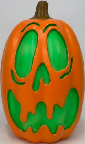 Lit Pumpkin Scared Jack