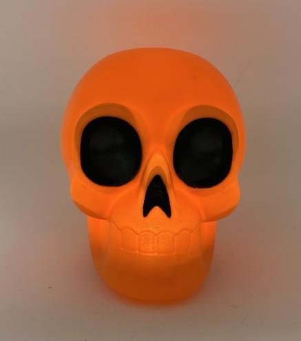6" Lit Skull
