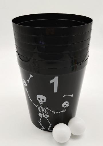 Numbered ball buckets (set of 6)